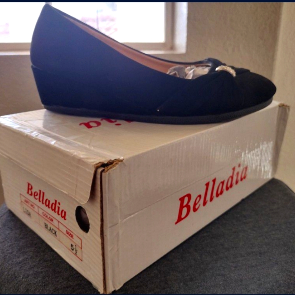 Belladia Black Short Heels